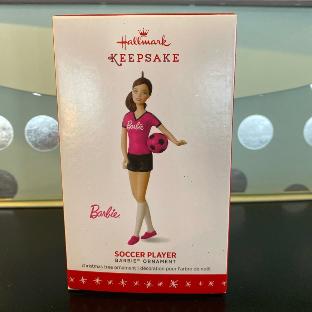 Barbie Soccer Player Ornament